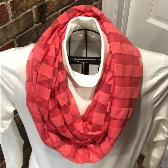 Dark Pink Stripe Scarf - Picture 1 of 6